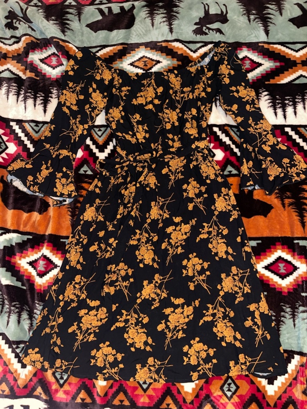 Black Floral dress